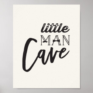 Póster Mustache Little Man Cave Boy Baby Nursery Art