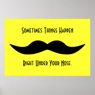 Póster Mustaches Happen