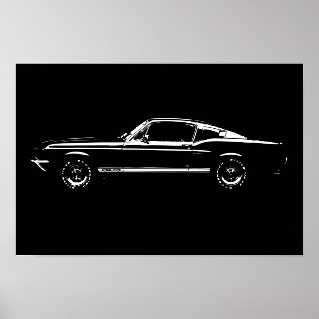 Póster Mustang car (Frente)