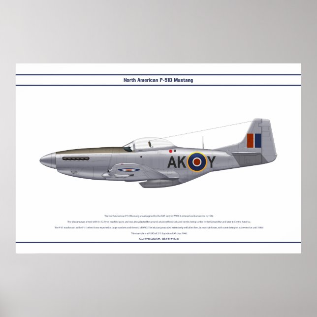 Póster Mustang GB 213 Sqn 1 (Frente)