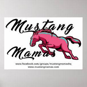 Póster Mustang Mamas Poster