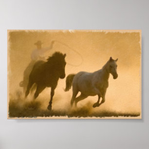 Póster Mustang Roundup