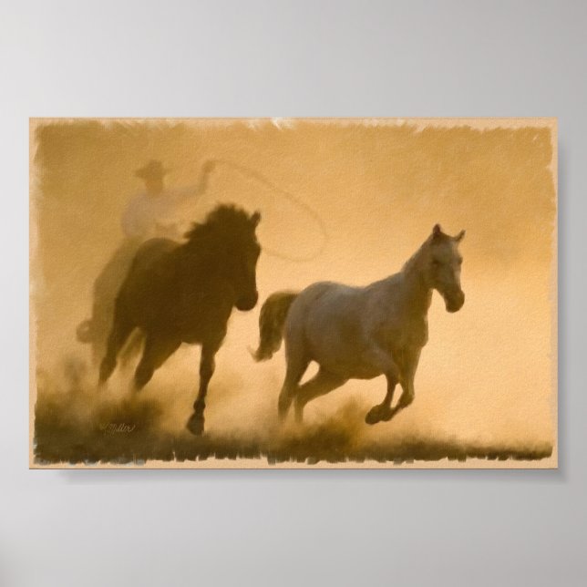 Póster Mustang Roundup (Frente)