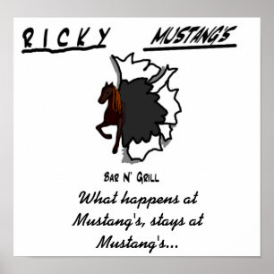 Póster mustangshirtfront, qué sucede en el mustango, s…