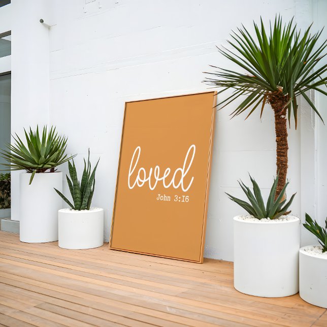 Póster Mustard Love Faith Cita minimalista (Subido por el creador)