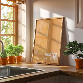 Póster Mustard Rooted Christian faith letter Poster