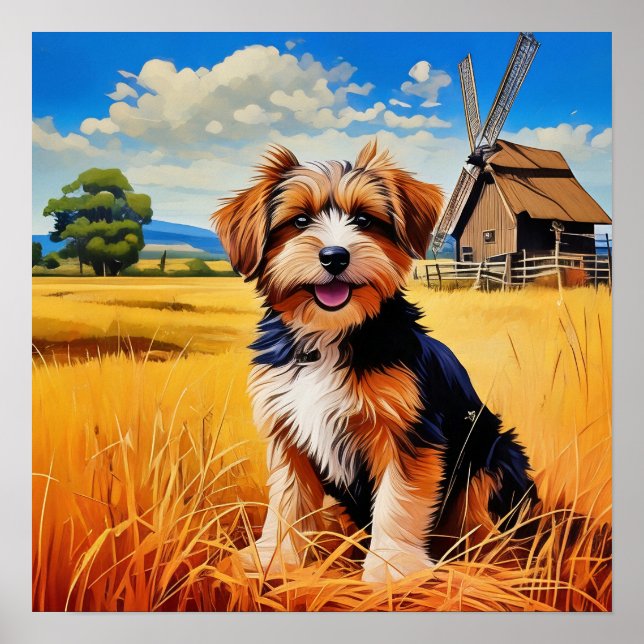 Póster Mutt en carrera (Frente)