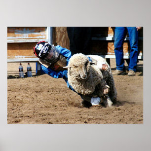 Póster Mutton Buster prueba su talento