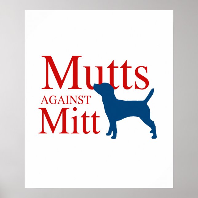 Póster Mutts contra Mitt (Frente)