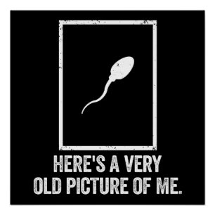 Póster Muy Antigua Foto Mía Regalo Divertido De Biología