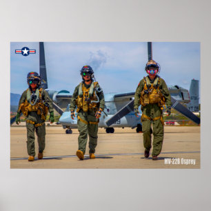 PÓSTER MV-22B OSPREY CREW