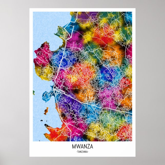 Póster Mwanza Tanzania (Frente)