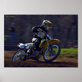 Póster MX Morning Glory:  Piloto Femenina en Acción