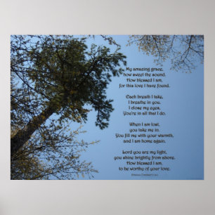 Póster My Amazing Grace Poem