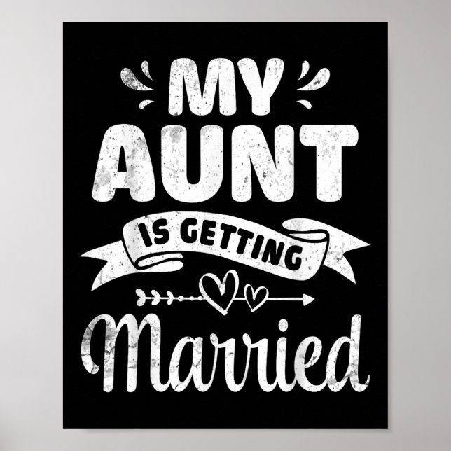 Póster My Aunt Is Getting Married Wedding Marry Uncle Nie (Frente)