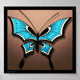 Póster My Blue Butterfly