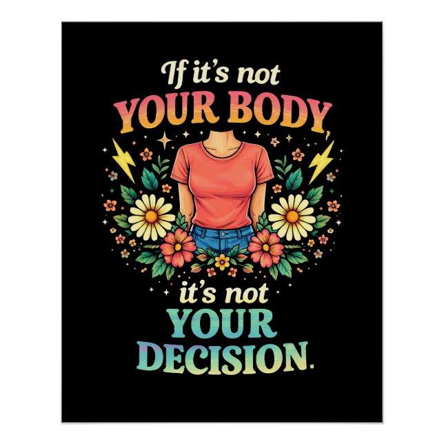Póster My Body, My Choice (Anverso)