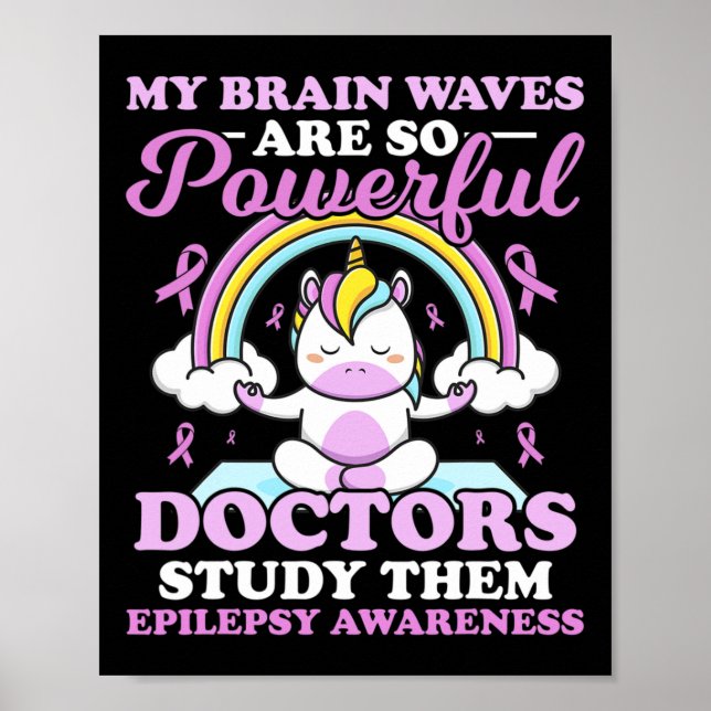 Póster My Brain Waves Are So Powerful Doctors Study Them  (Frente)