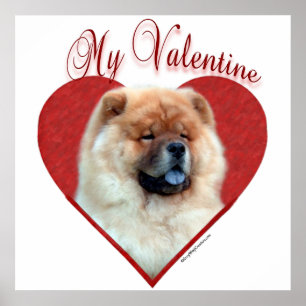 Póster My Chow Chow Valentine