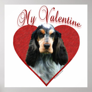 Póster My English Cocker Spaniel Valentine