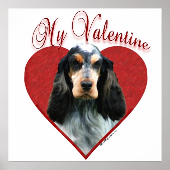 Póster My English Cocker Spaniel Valentine (Frente)