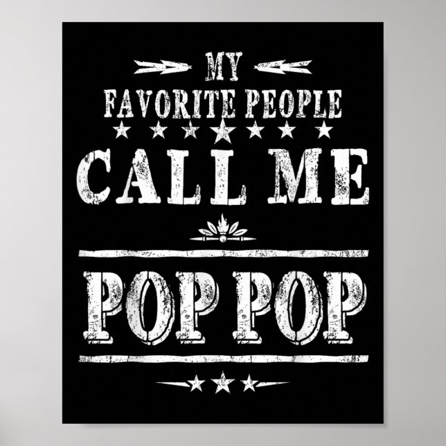 Póster My Favorite People Call Me Pop Pop  (Frente)