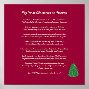Póster My First Christmas in Heaven