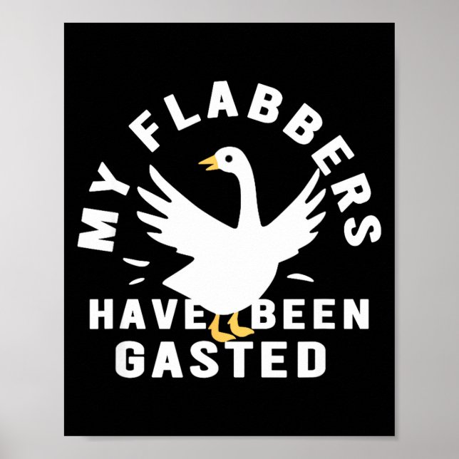 Póster My Flabbers Have Been Gasted Distressed Retro Funn (Frente)