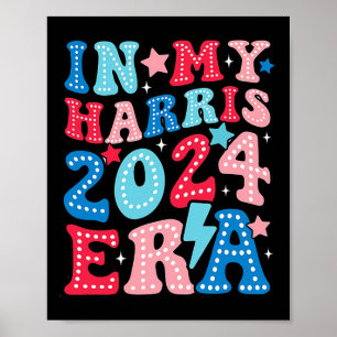 Póster My Harris Era Groovy Kamala Elecciones 2024