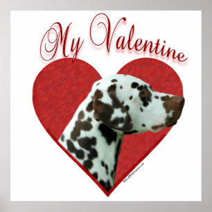 Póster My Hver Dalmatian Valentine