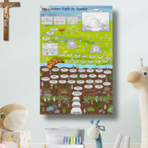My Lenten Path to Easter Kids Interactive Coloring