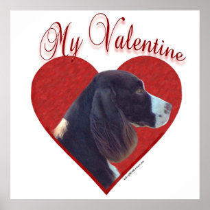 Póster My Liver English Springer Spaniel Valentine
