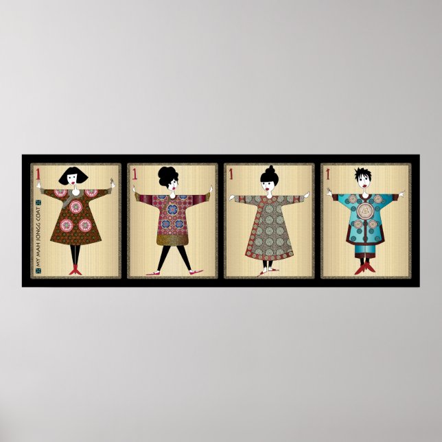 Póster My Mah Jongg Coat 06: Poster 36"x12" (Frente)
