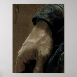 Póster My Right Hand Drawn With my Left Hand, 1848