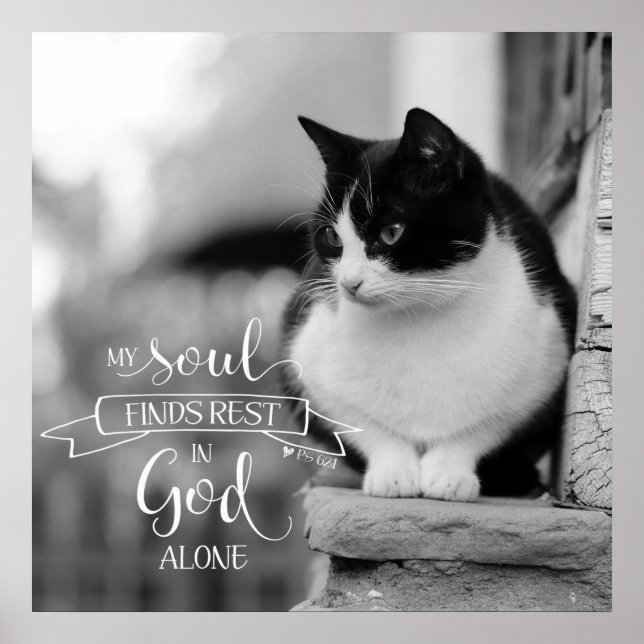 Póster My Soul Encuentra Descanso - Ps 62:1 (Frente)