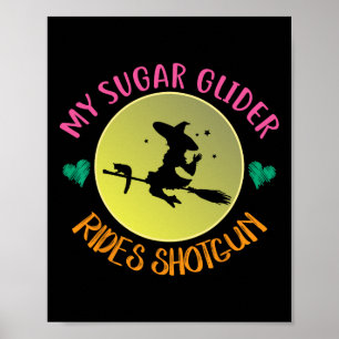 Póster My Sugar Glider Viaja Shotgun Halloween Costume Gi