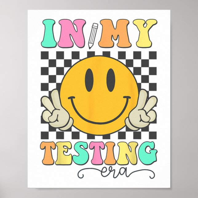 Póster My Testing Era Rock the Test Day Smile Hip (Frente)