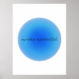 Póster My voice is powerful