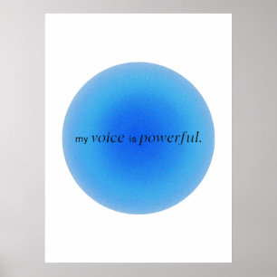 Póster My voice is powerful