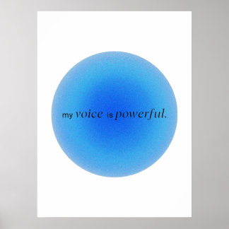 Póster My voice is powerful