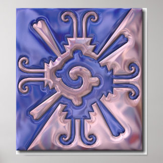 Póster Myan Hunab Ku-glass