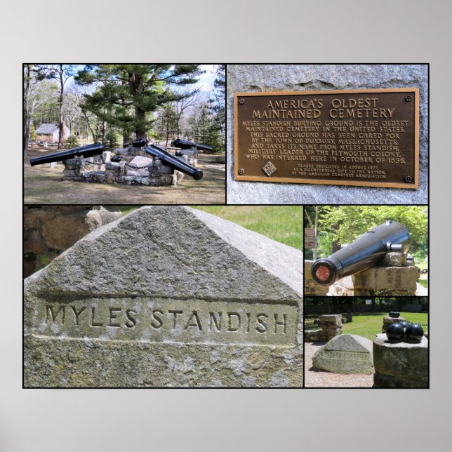 Póster Myles Standish Burying Ground (Frente)