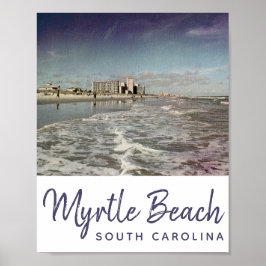 Póster Myrtle Beach South Carolina Vintage
