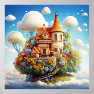 Póster Mysteria Floral Surreal Nature Poster