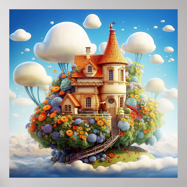 Póster Mysteria Floral Surreal Nature Poster (Frente)