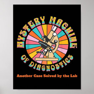 Póster Mystery Machine Of Diagnostics Retro Lab Week 2025