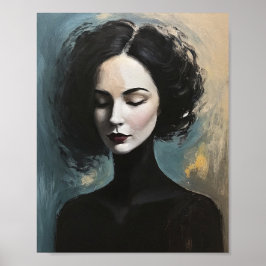 Póster Mystery Woman Portrait Wall Decor