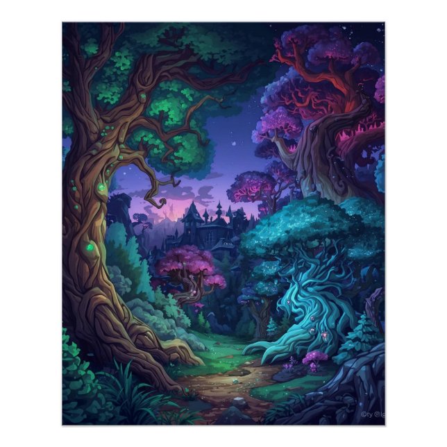 Póster Mystic Forest Realm (Anverso)