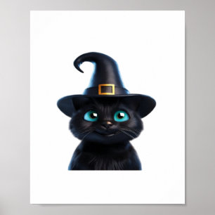 Póster Mystic Kitty - Camiseta clásica para gato de Hallo