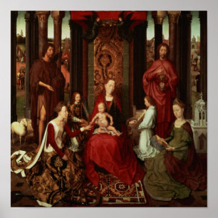 Póster Mystic Marriage of St. Catherine and Other Saints